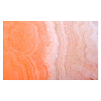 Umělecká fotografie orange color agate macro, DrPAS, (40 x 24.6 cm)