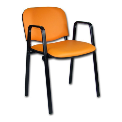 Konferenční židle ISO eko-kůže s područkami Mazur