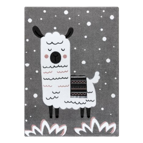 Dětský kusový koberec Petit Lama grey FOR LIVING