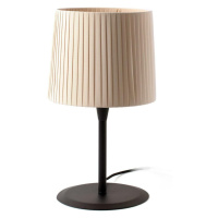 FARO SAMBA černá/skládaná béžová stolní lampa