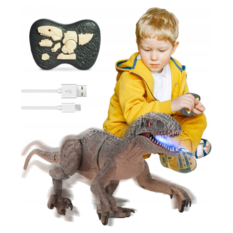 Dálkově Ovládaná Hračka Dinosaura Velociraptor S Pohyblivou Hlavou A Nohama