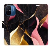 iSaprio flip pouzdro Gold Pink Marble 02 pro Xiaomi Redmi 12C