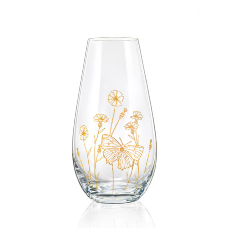 Crystalex skleněná váza WildFlowers 24,5 cm Crystalex-Bohemia Crystal
