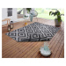 NORTHRUGS - Hanse Home koberce Kusový koberec Twin-Wendeteppiche 105461 Night Silver – na ven i 