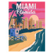 Ilustrace Miami Florida, City Skyline, Retro Poster., VectorUp, 30 × 40 cm