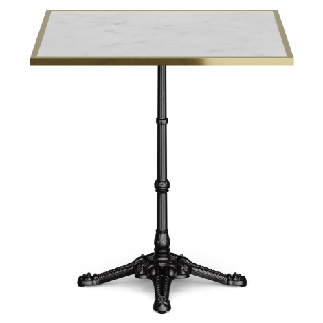 Blumfeldt Patras Lux, bistro stůl, mramorová deska, 60 x 60 cm, podstavec z litiny