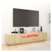 vidaXL TV skříňka s LED osvětlením dub sonoma 180 x 35 x 40 cm