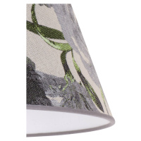 Duolla Stínidlo na lampu Sofia 26 cm, květinový vzor šedá
