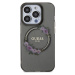 Guess PC/TPU Flowers Ring Glossy Logo MagSafe kryt iPhone 15 Pro černý