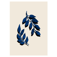 Ilustrace Blue Twig Brush, (26.7 x 40 cm)