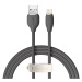Baseus Jelly kabel USB na Lightning, 2,4A, 1,2 m (černý)