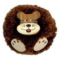 2Kids Toys Dřevěná magnetka velká pompon Tiger