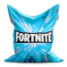 Sablio Sedací vak Classic FORTNITE modrá - 150x100 cm