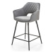 Barová židle SCH-107 šedá/černá