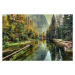 Fotografie Yosemite Valley Landscape and River, California, zodebala, 40x26.7 cm