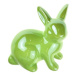 Dommio Keramický zajíček zelený 7,4 cm