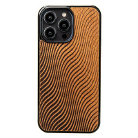 Pouzdro Bewood pro iPhone 15 Pro Max Vlny Merbau