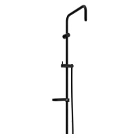 MEXEN Sprchová souprava X, hladká hadice 150cm, mýdlenka, černé 79391-70