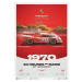 Umělecký tisk Porsche 917 KH - 24h Le Mans - 100th Anniversary - 1970, Automobilist, 50 × 70 cm