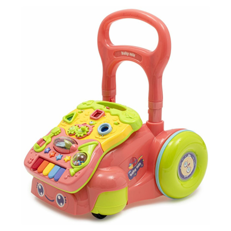 Dětské hrající chodítko Baby Mix růžové