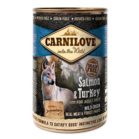 Konzerva CARNILOVE Dog Wild Meat Salmon & Turkey 400 g