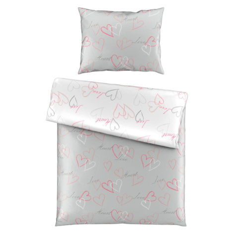 Esposa OBOUSTRANNÉ POVLEČENÍ, satén, šedá cm