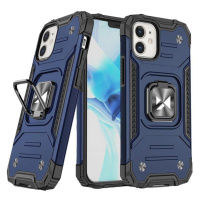 Wozinsky Ring Armor iPhone 14 obrněné pouzdro magnetický držák kroužek modrý