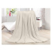 Fleecová deka Lara 220x240 cm, krémová
