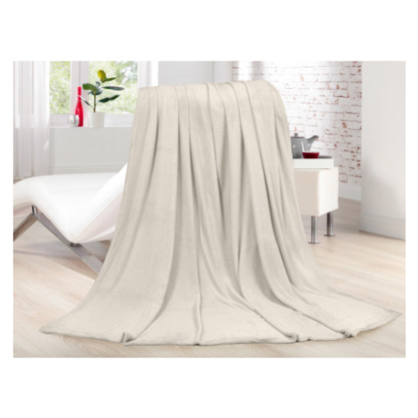 Fleecová deka Lara 220x240 cm, krémová Asko