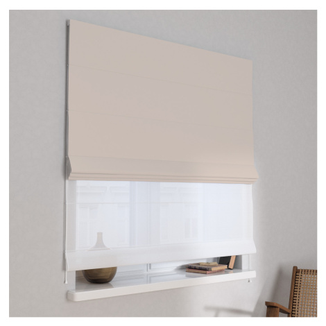 Dekoria Římská roleta Duo, béžová, Dimout, 269-40