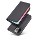 Magnet Card Case elegantní knížkové pouzdro s venkovní kapsou na iPhone 13 6.1" Black