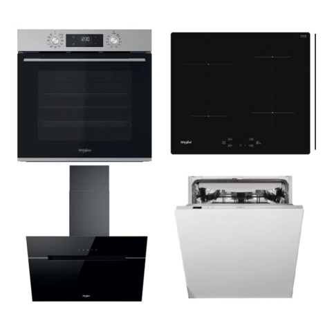 Akční set spotřebičů Whirlpool trouba OMK58CU1SX + indukční deska WSQ7360NE + komínový odsavač p