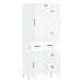 vidaXL Skříň highboard bílá 69,5 x 34 x 180 cm kompozitní dřevo