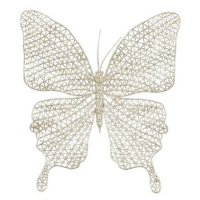 Motýl na klipu champagne 20 x 19,5 cm