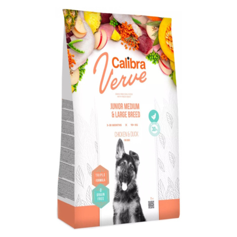 CALIBRA Verve GF Junior M&L Chicken&Duck granule pro psy 1 ks, Hmotnost balení: 2 kg