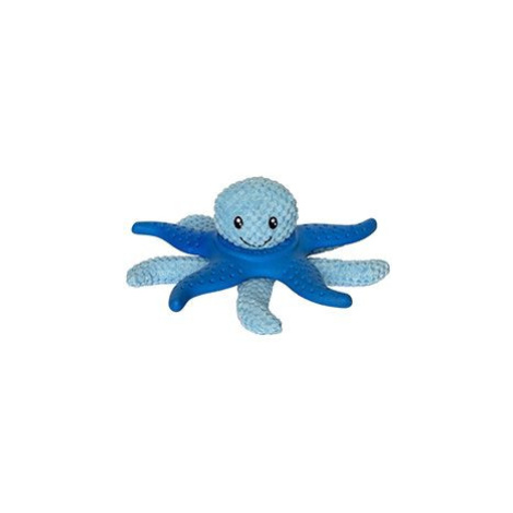 Octopus & Starfish hračka pes plyš TPR modrá 27cm Kiwi