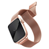 UNIQ Dante ocelový řemínek Apple Watch 42/41/40/38mm Rose růžově zlatý