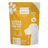 Yoggies Vařená potrava pro psy – krůtí maso s pohankou 150g