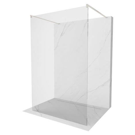 MEXEN/S Kioto samostatně stojící sprchová zástěna 150 x 200, transparent 8 mm, nikl kartáčovaná 