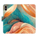 iSaprio flip pouzdro Blue and Orange pro iPhone X/XS