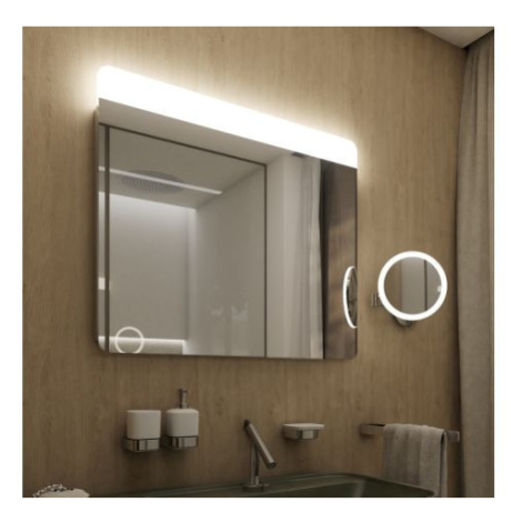 LED zrcadlo s dotykovým senzorem ZP23003V 80x70 cm FOR LIVING