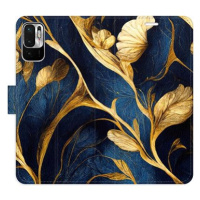 iSaprio flip pouzdro GoldBlue pro Xiaomi Redmi Note 10 5G