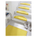 Hanse Home Collection koberce Sada 15ks nášlapů na schody: Fancy 103002 žluté, samolepící Veliko