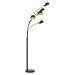 vidaXL Stojací lampa 200 cm 5 x E14 černo-zlatá