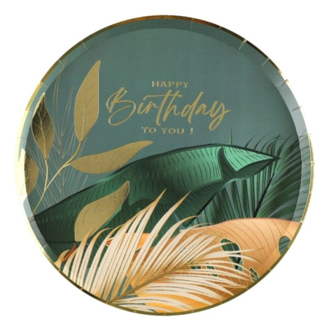 Talíře papírové Jungle birthday 22,5 cm 10 ks