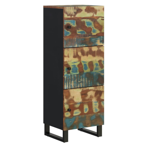 vidaXL Komoda se 3 dvířky 40 x 33 x 110 cm recyklované dřevo a železo