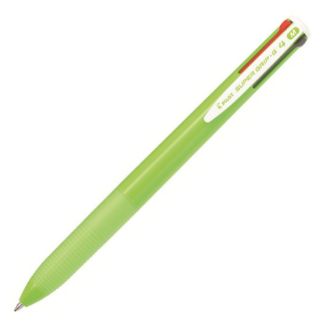 Pilot Super Grip-G4 Kuličkové pero čtyřbarevné, světle zelená