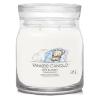 Aromatická svíčka Signature sklo střední Soft Blanket Yankee Candle - 368 g
