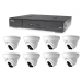 Kamerový set 1x AVTECH DVR DGD1009AV a 8x 2MPX Dome kamera AVTECH DGC1004XFT