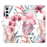 iSaprio flip pouzdro Pink Flowers 02 pro Samsung Galaxy A34 5G